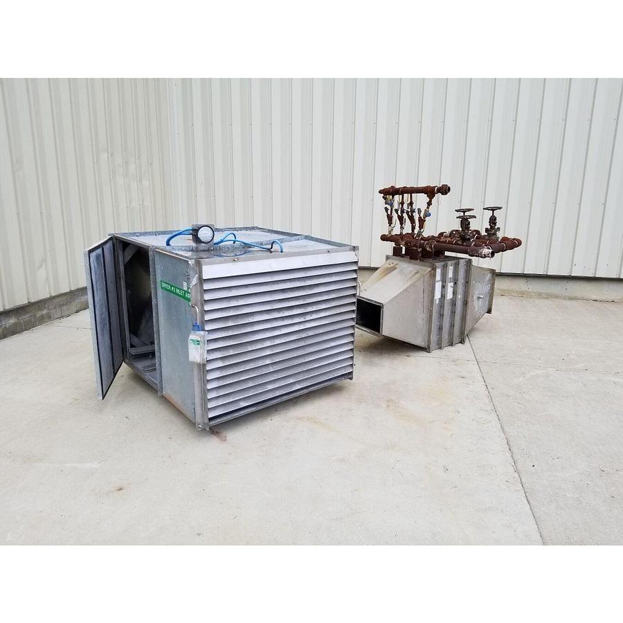 Used Dryer, Turbo, Wyssmont Turbo Tray Dryer Model N-22, 22 Trays, Stainless Steel Cladded, 9’-9” Base, 12’-0” Height, 1.5HP Turbo Drive, #5991640