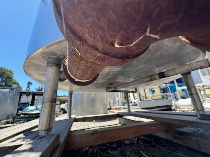 Used Tank, 500 Gallon, S/st, Jkt, Agit, Mojonnier #C744154