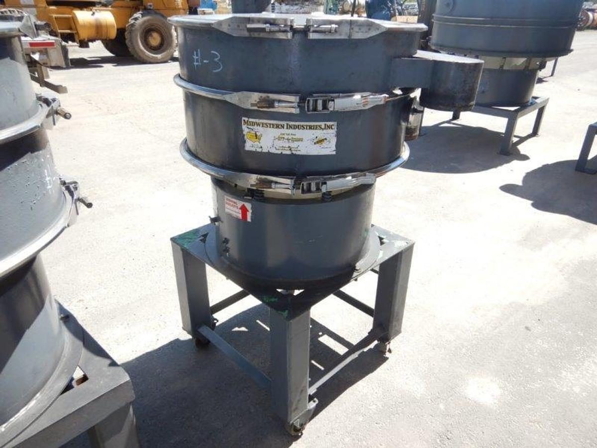 Used Screen, Sweco, 30", C/st, Single, Dust Cover, Midwestern #S742945