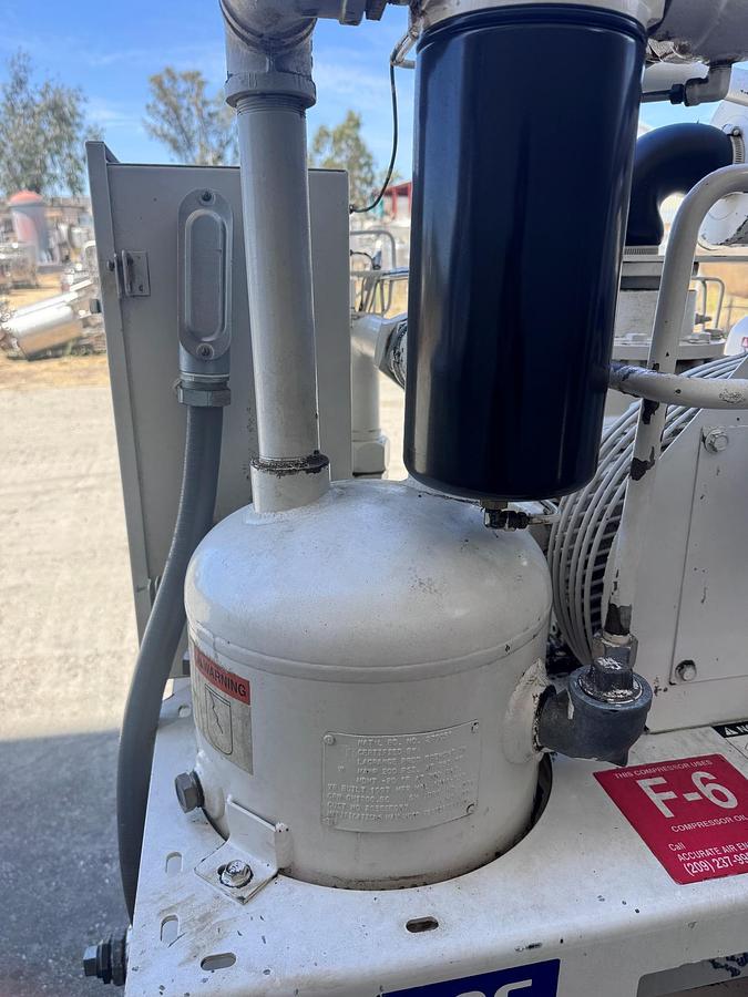Used Compressor, Air, 25 HP, Rotary Screw, Gardner Denver, 125 PSI, Receiver Tank, #5991878