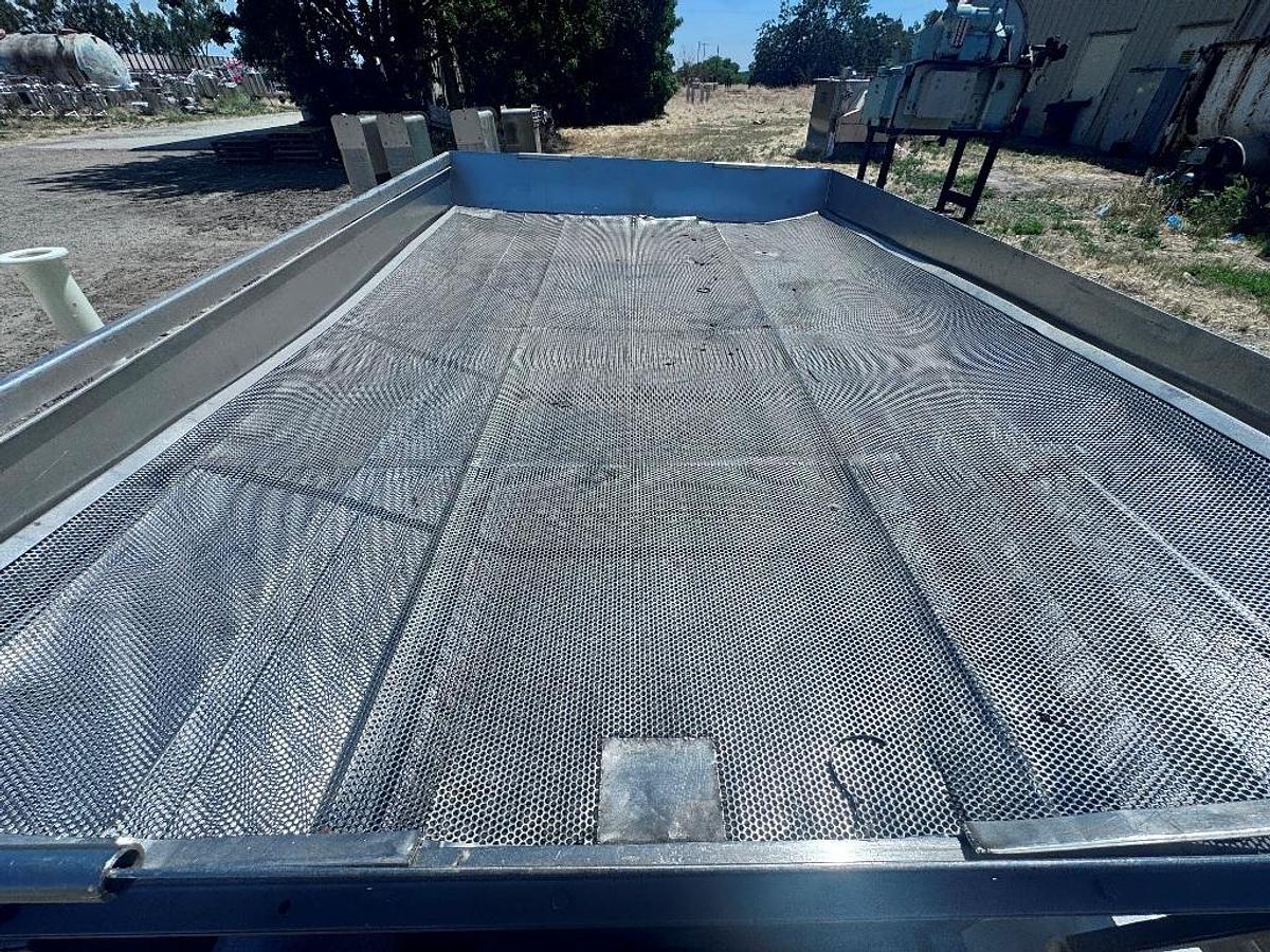 Used Cooling Pan, Stainless Steel, Screen Deck, 5' x 88", #5991800