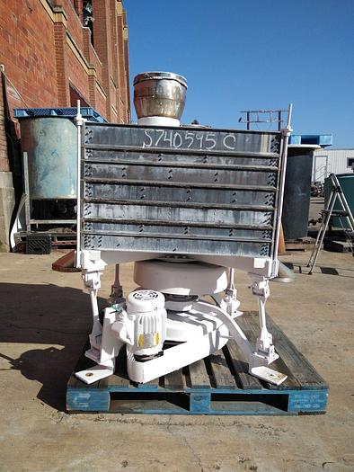 Used Screen, 30" X 30", S/st, 6-Deck, 2 HP, Gyratory Screen, #S740595