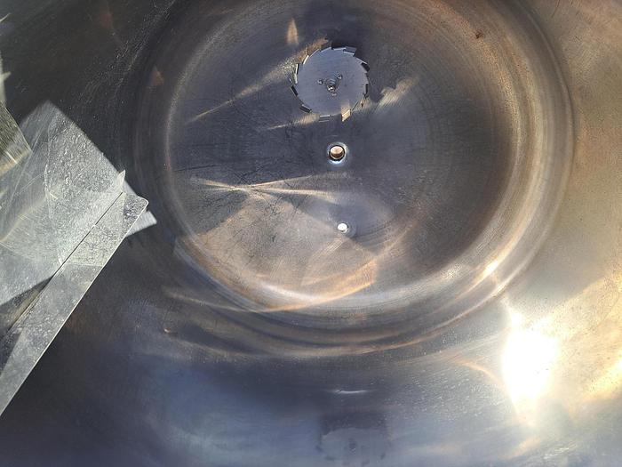 Used Tank, 160 Gallon, Mixing, 316 Stainless Steel, Jacketed #5991162