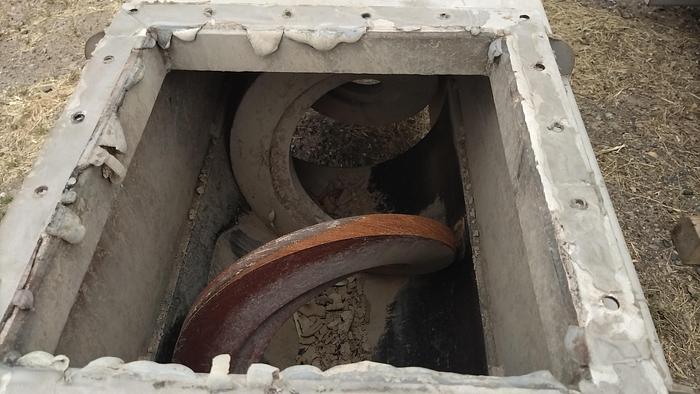 Used Stainless Steel 16" x 36' Long Shaftless Screw Conveyors