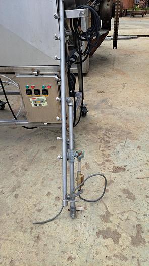 Used Seasoning Drum, 24" x 84", Stainless Steel, Dry & Liquid Application - #5363100