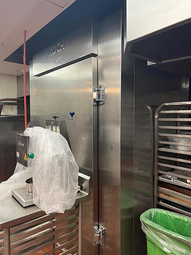 Used Koch Single Truck Smokehouse, Stainless Steel, With Cart - #4675474
