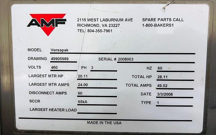 Used AMF Robot Versapack Case and Basket Loader