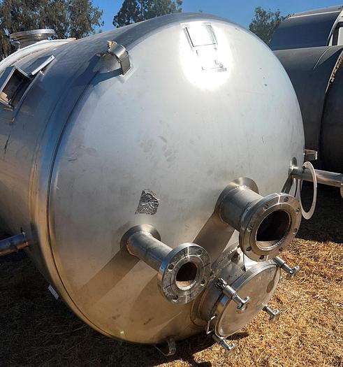 Used Tank, 2,000 Gallon, 15 PSI, Full Vacuum, Stainless Steel, G2 #S745289