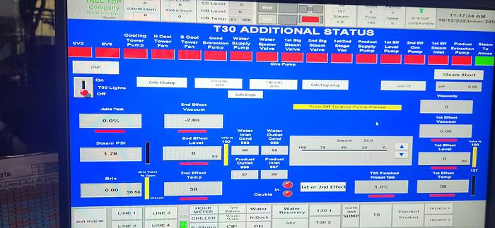 Used Evaporator, 2-Effect, Stainless Steel, Rossi & Catelli T30 D.E. Venus #4487802
