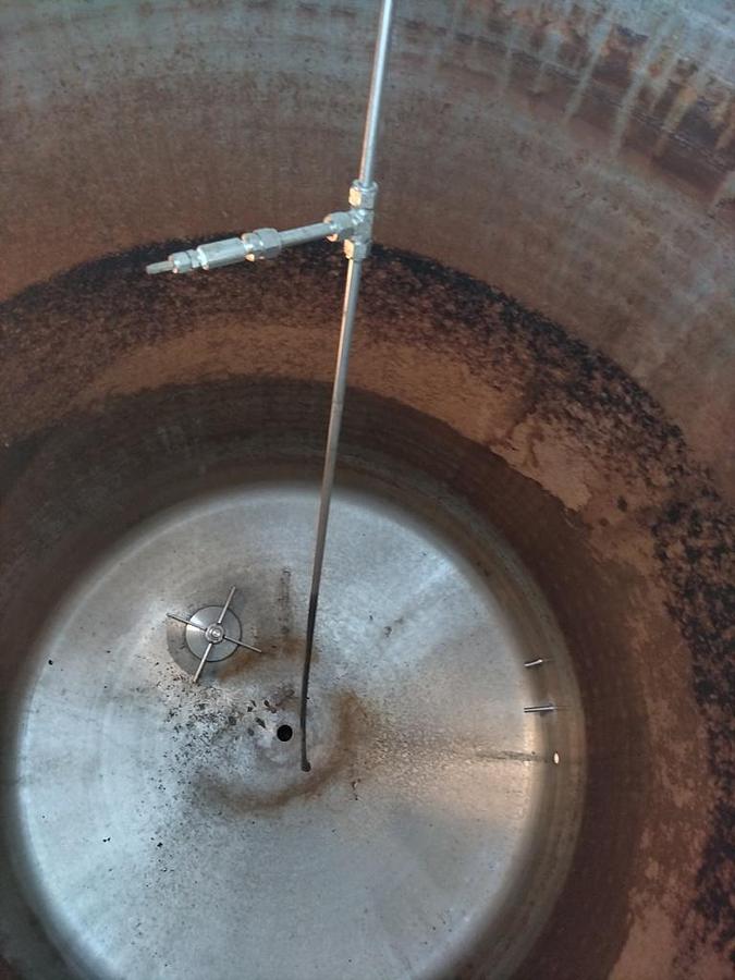 Used Tank, 1,000 Gallon, Jacketed, Insulated, Bottom Agitated, Stainless Steel, #5991479