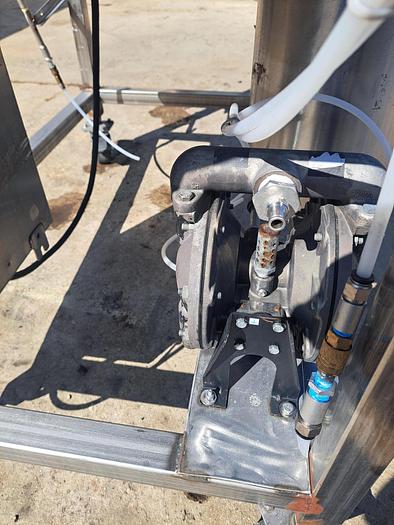 Used Seasoning Drum, 24" x 84", Stainless Steel, Dry & Liquid Application - #5363100