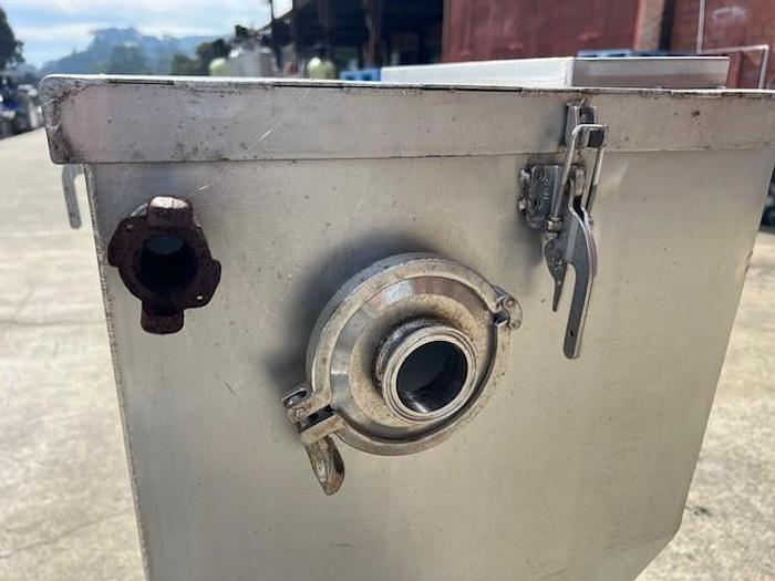 Used Pump, Positive, Waukesha, Model 224, 10 HP, Rectangular Flange, Feed Hopper #S745409