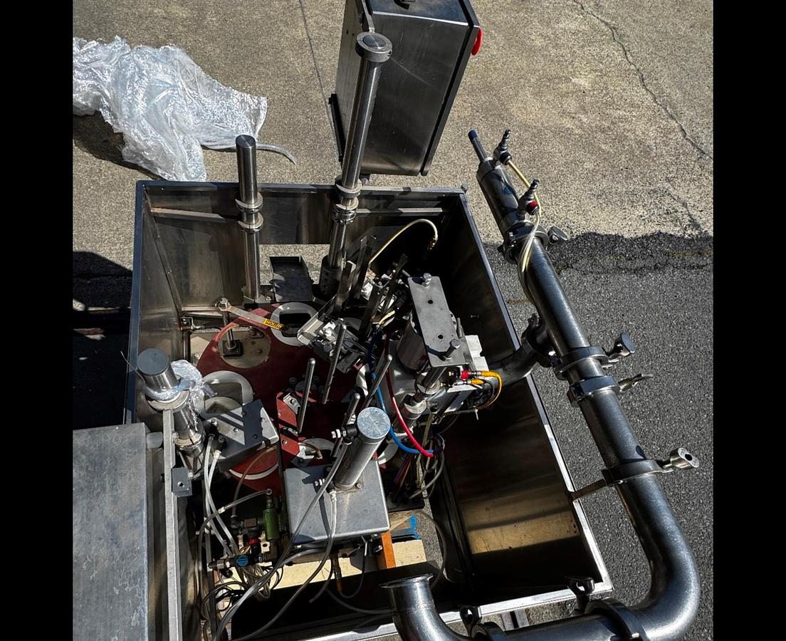 Used Filler, Cup, Rotary, Single Lane, T.D. Sawvel, Model O111R-PF, Stainless Steel, #5991391