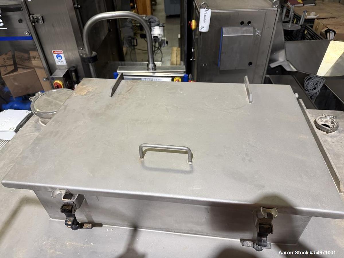 Used Mixer, Ribbon, 35 CF, Stainless Steel, Paul O. Abbe, Model RB-35, 20 HP, Double Spiral, #5992010