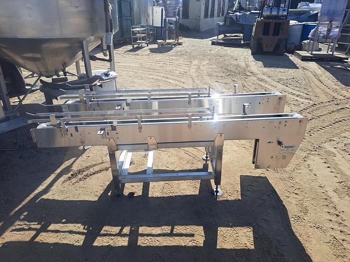 Used Conveyor, Trans Automation Technologies, 3.5" x 7', Stainless Steel Frame #5512924