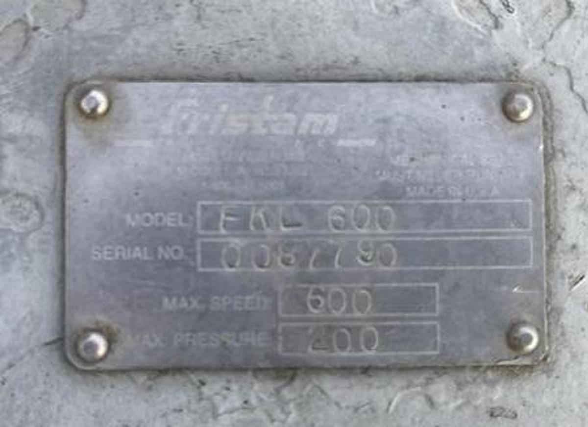 Used Pump, Positive, Rotary Lobe, Fristam FDS1-4, 10 HP, 2" In/Out, VFD Drive