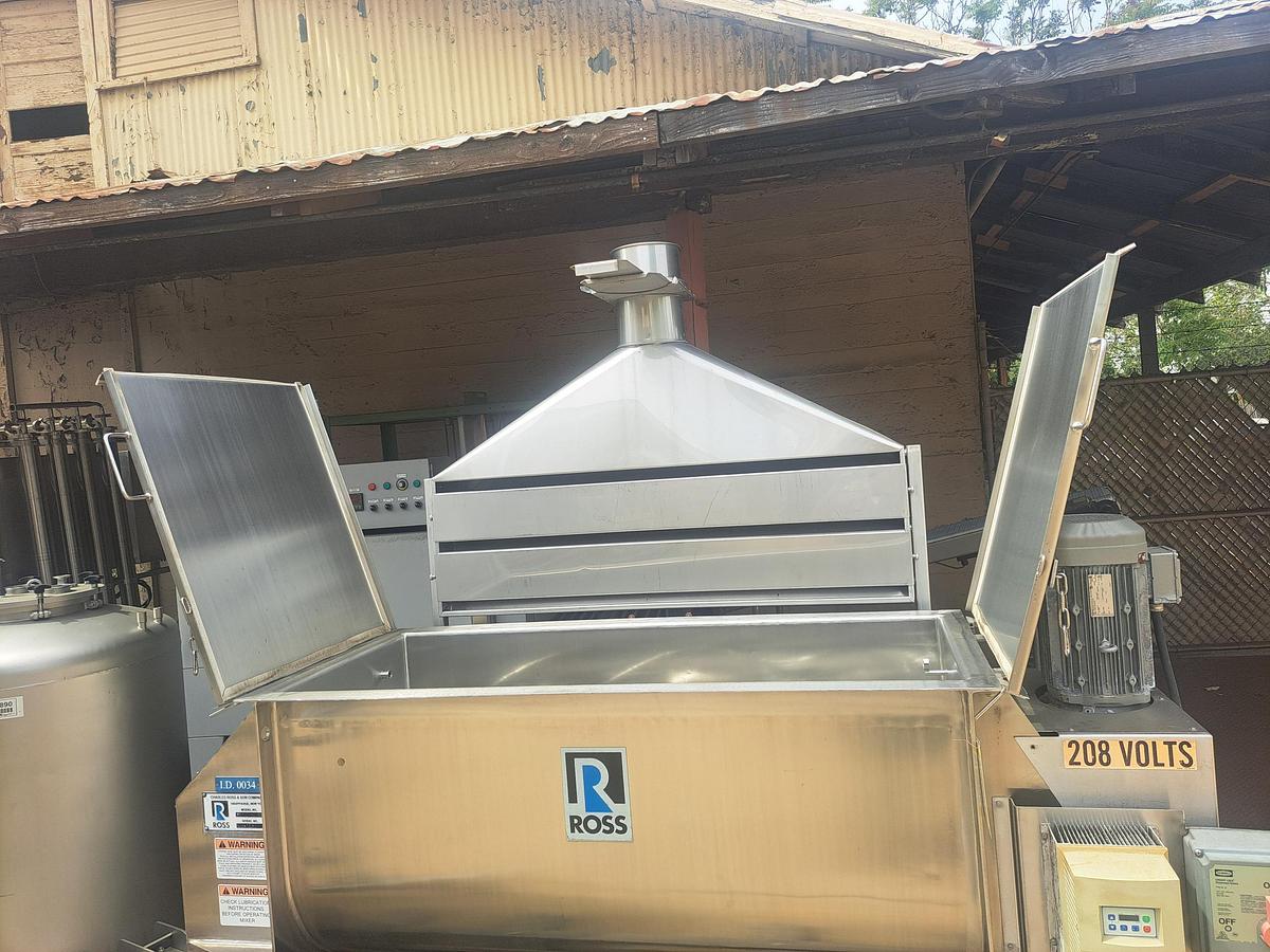 Used Mixer, Ribbon, 18 CF, Stainless Steel, Double Ribbon, 10 HP #S745504