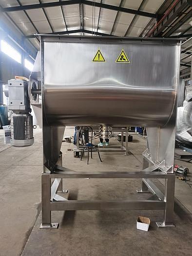 New 50 Cubic Foot Stainless Steel Ribbon Mixer, 12 HP