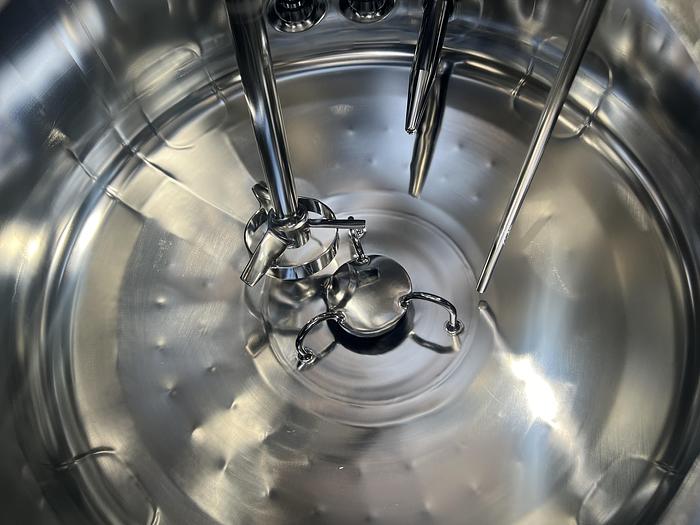 Used Reactor, 40 Gallon (150 Liters), 316L Stainless Steel, Jacketed, 45 PSI Internal, Agitated #S745436