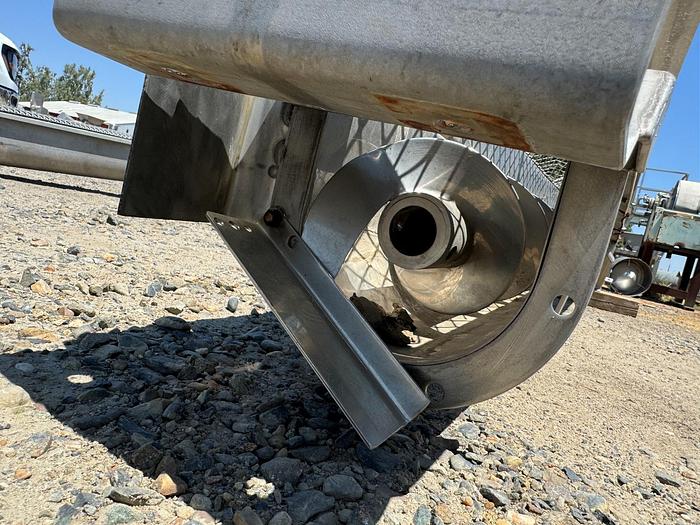Used Conveyor, Screw, 6" x 10', Stainless Steel, With Drive, #5880239