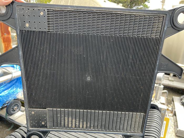 Used Filter, P&F, 15" X 15", S/st, (38) Plates, Wine Pad Filter, #S742746
