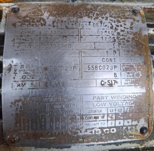 Used Mixer, Ribbon, 35 Cubic Feet, Stainless Steel, 15 HP, Double #5554503