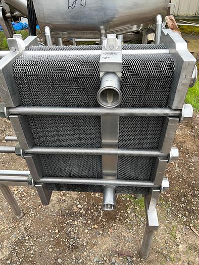 Used Heat Exchanger, Plate, 250 SF, S/st, AGC, Model 125-S, #S744975