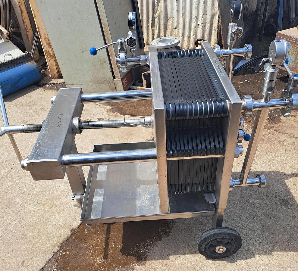 Used Filter Press, 400mm x 400mm (15.7" x 15.7"), Stainless Steel, Spadoni, Kappa, #5991567