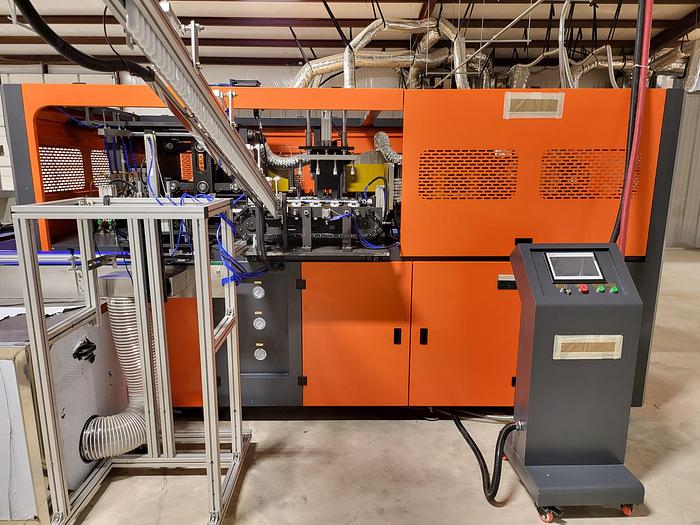 Used Blow Molder, 4-Cavity, 5,550 BPH, High Pressure Compressors - #