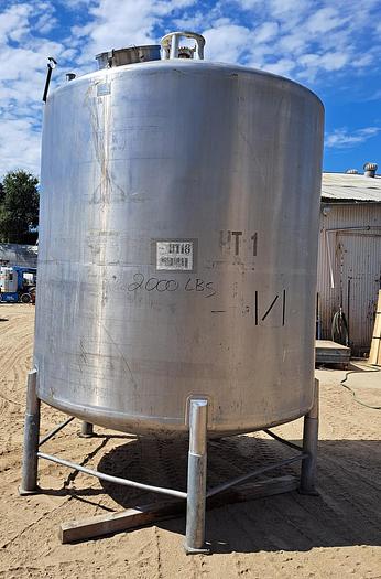 Used Tank, Royal, Model 25-V, 2,500 Gallon, 304 S/St, DT/DB - #S745259