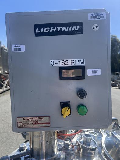 Used Reactor, 65 Gallon (250 Liters), 316L Stainless Steel, Jacketed, Agitated #S745443