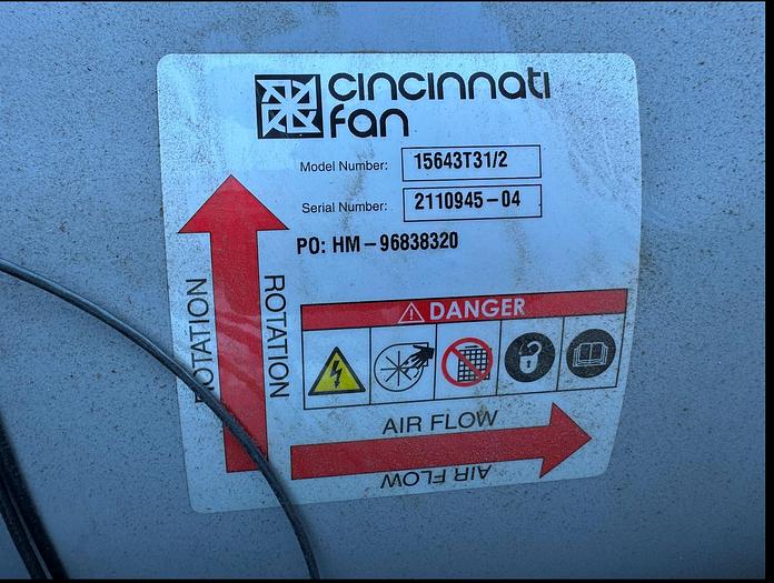 Used Scrubber, Air, 24" x 24" x 10', Stainless Steel, American Air, #5990979