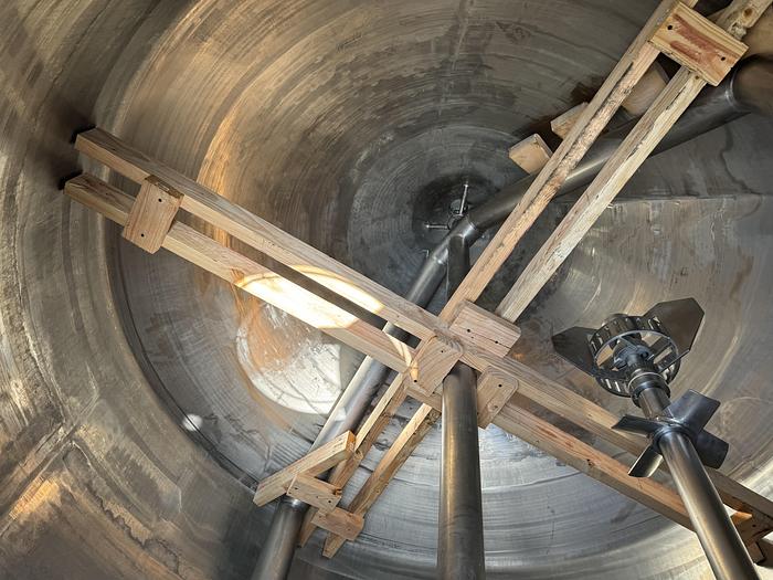 Used Tank, 1,700 Gallon Stainless, Jacketed, Dbl Agitation, #5990995