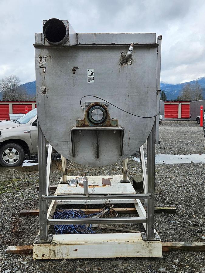 Used Mixer, Ribbon, 90 CF, 316L Stainless Steel, Austin Mac Inc, 50 HP, #5991352