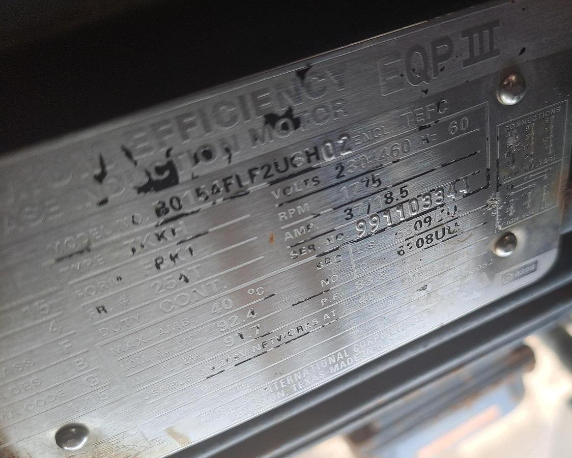 Used Pulper, Finisher, Brown International, Model 4000, 15 HP, #5991564