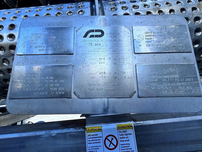 Used Holoflite, 24" X 20', Dual Screw, 316L Stainless Steel, 100 PSI #5990961