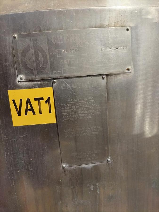 Used Tank, 1,000 Gallon, Jacketed, Stainless Steel, #5991894