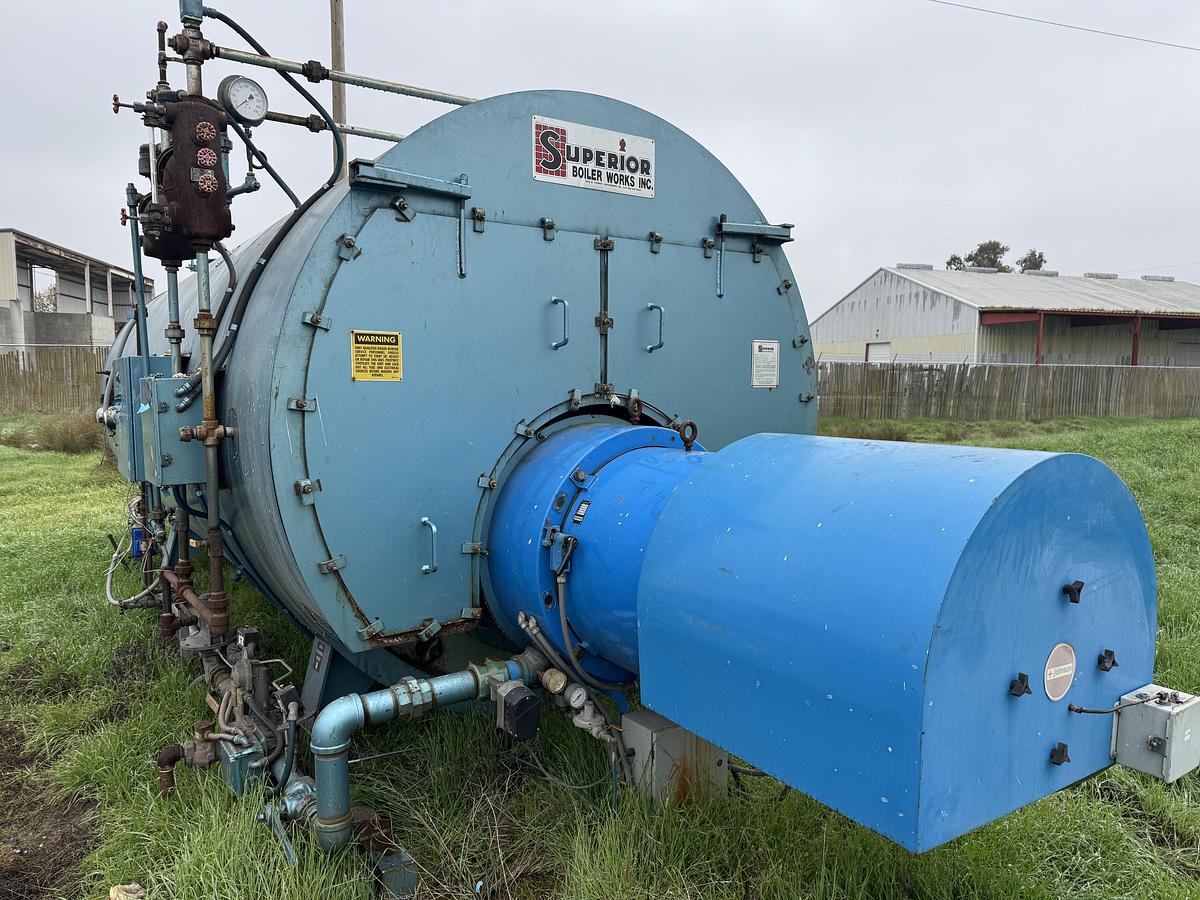 Used Boiler, 350 HP, 250 PSI, Superior, Firetube, Package System, #5991552