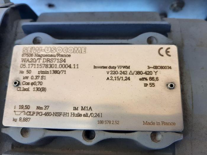 Used Conveyor, Belt, 14" x 10', Inclined, Aluminum, Z-Frame #S744767