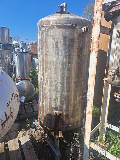 Used Tank, 150 Gallon, 316 Stainless Steel, 29" x 56", Advance DB/ST #S742215