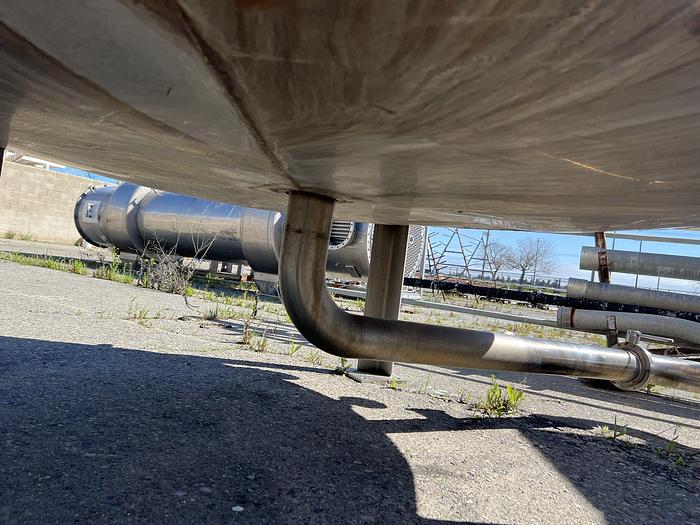 Used Tank, 1,250 Gallon, Stainless, 6'x6', Dish #S745046