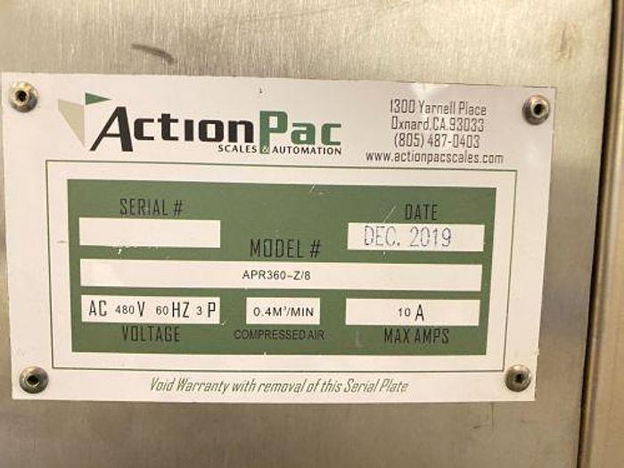 Used Pouch Filler, Actionpac, Model APR360P-28, Combination Scale, Model Multi109 #4489768