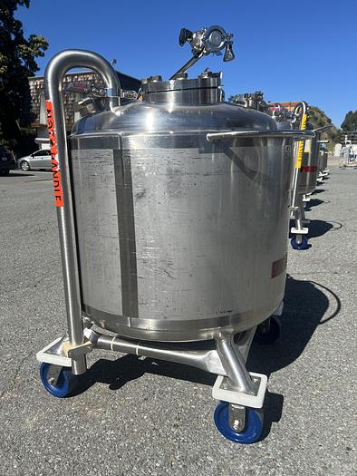 Used Reactor, 80 Gallon (300 Liters), 316L Stainless Steel, Jacketed, 45 PSI Internal #S745424