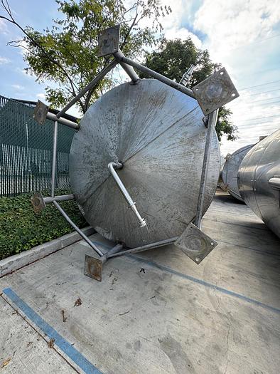 Used Tank, 6,500 Gallon, Stainless Steel, Dish Bottom, Legs, #5991000