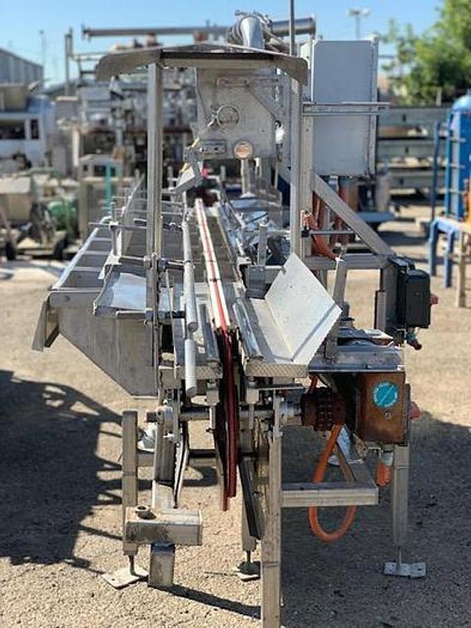 Used Briner, Overflow, Stainless Steel, 12 feet, Volta Belt Conveyor, Waukesha 130 U1 Pump, #5991929
