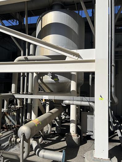 Used Tank, 2,000 Gallon, Stainless, 6'x11', Cone Bottom #S744052
