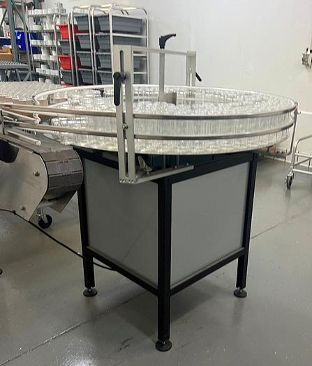 Used Table, Accumulation, Rotary Unscrambling, 42", Stainless Steel, Variable Speed #C745457