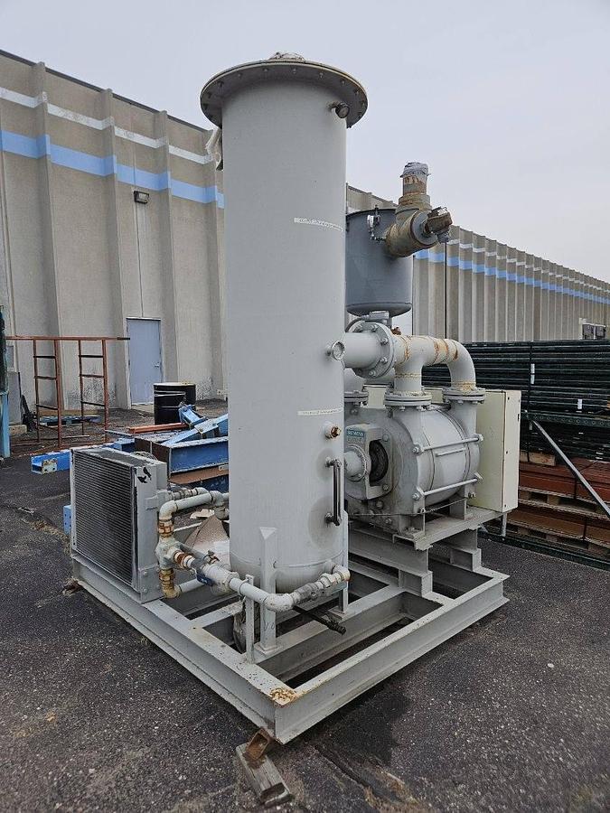 Used Pump, Vacuum, 75 HP, Siemens, Mdl 2BE1252-0BY2-Z, 1400 CFM, 28" Hg, #5991532