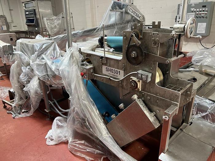 Used Sheeter, Colborne, Extruder, Filler, Conveyors, Waterfall Applicator, Pies