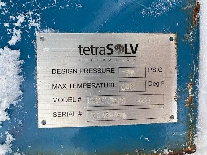 Used Filter, Liquid and Vapor, 75 PSI, Carbon Steel, Tetrasolv, #5991354